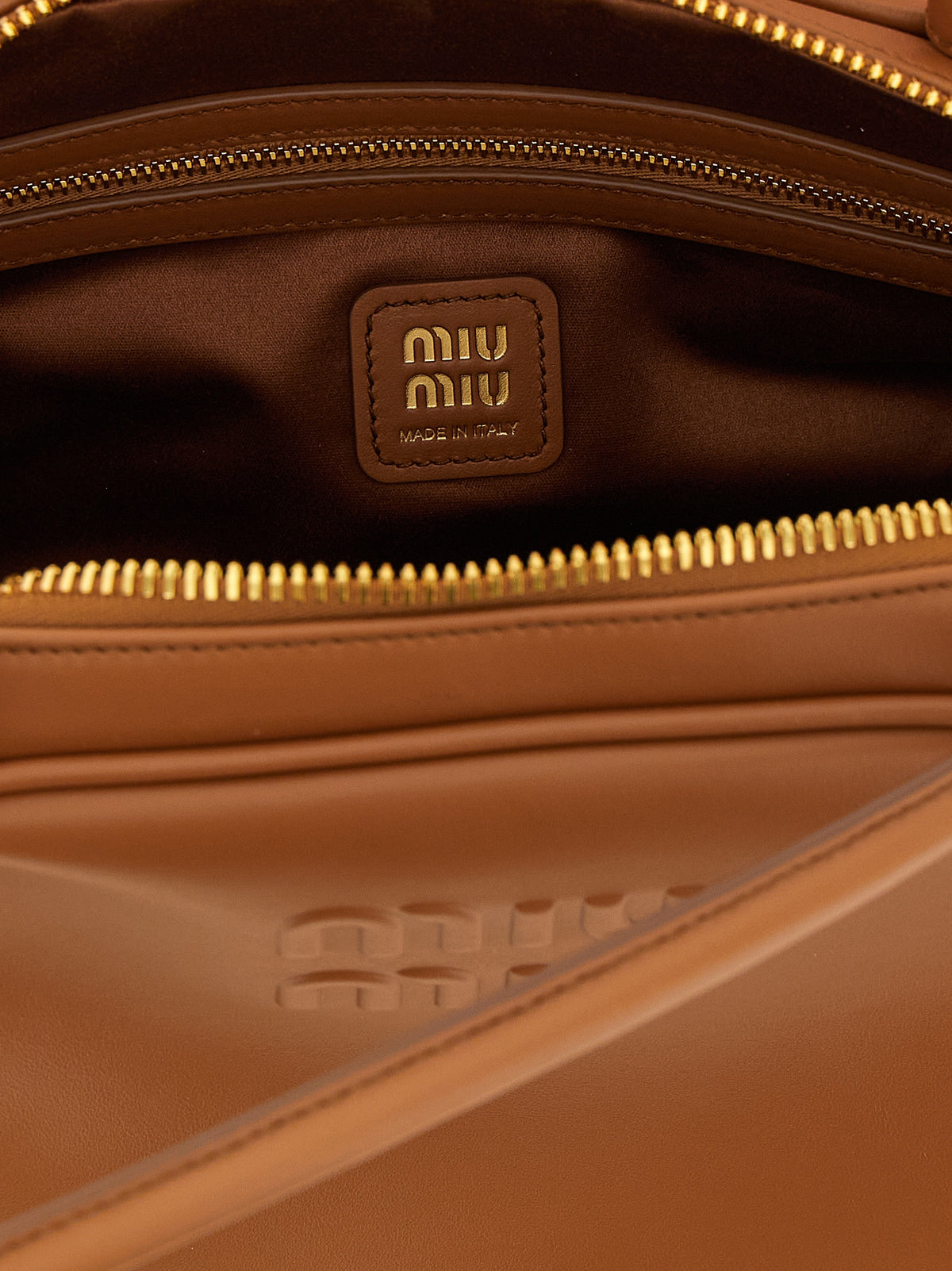 Miu Miu Brown Calfskin Shoulder Bag
