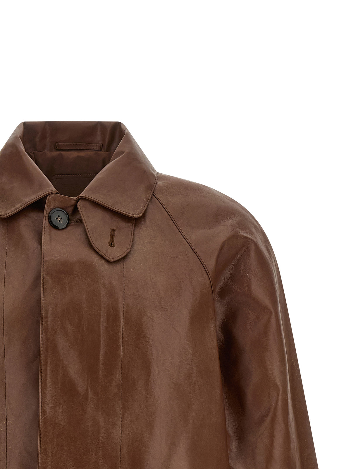 Prada Brown Calfskin Leather Jacket