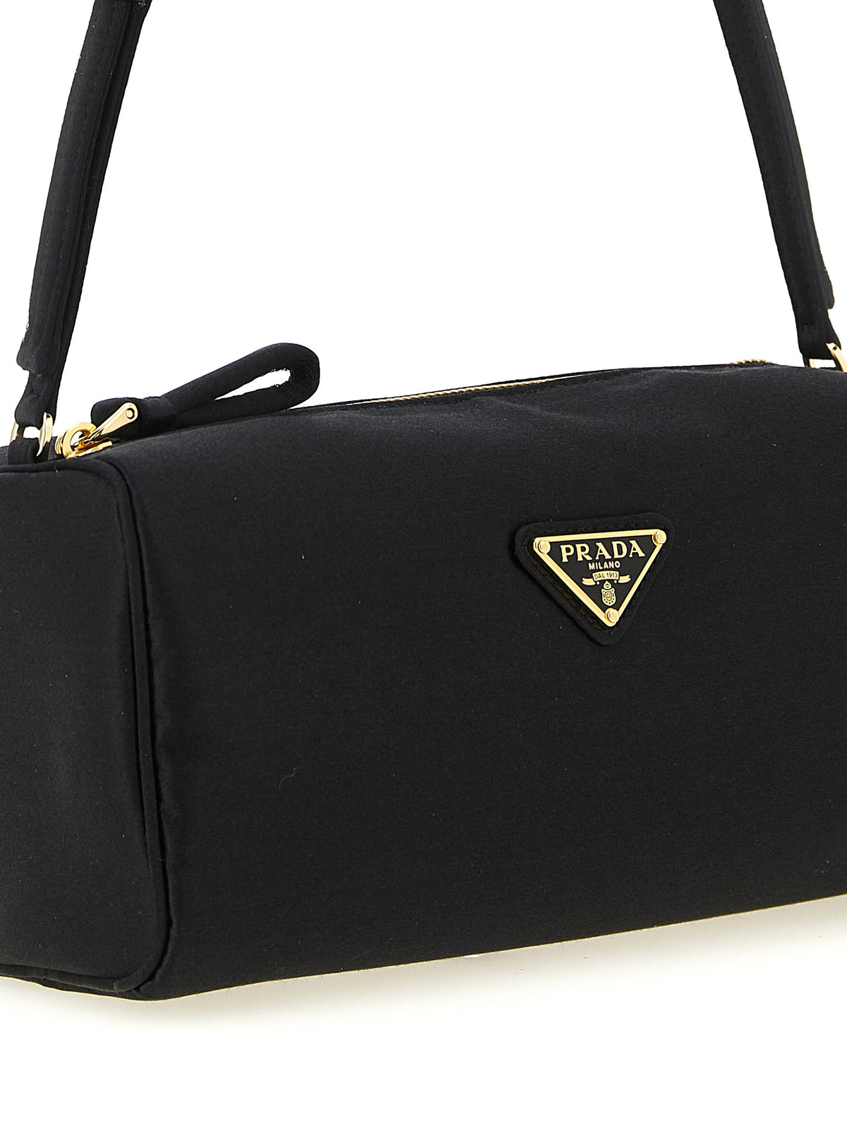 Prada Black Viscose Shoulder Bag