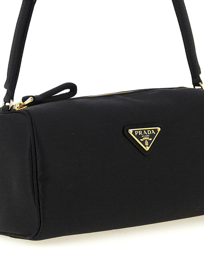Prada Black Viscose Shoulder Bag