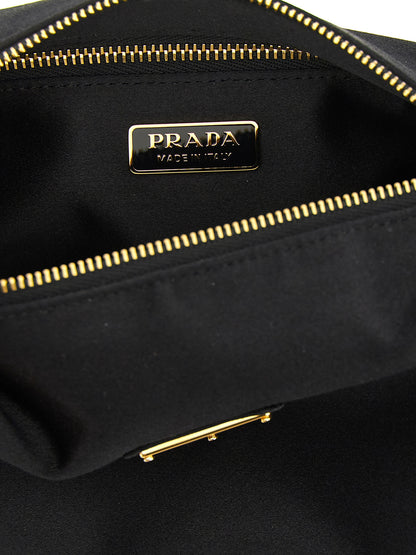 Prada Black Viscose Shoulder Bag