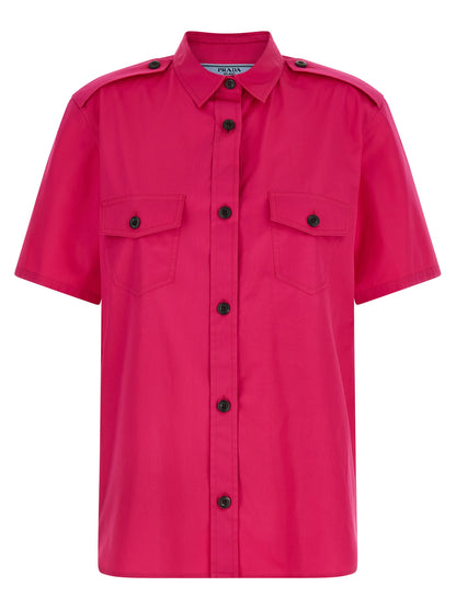 Prada Fuchsia Cotton Blouse
