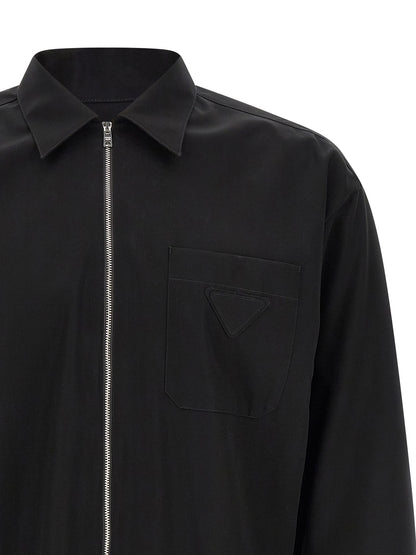 Prada Black Cotton Blouse