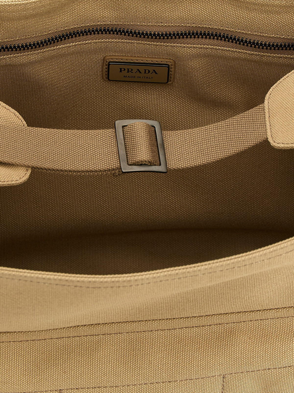 Prada Beige Cotton Crossbody Bag