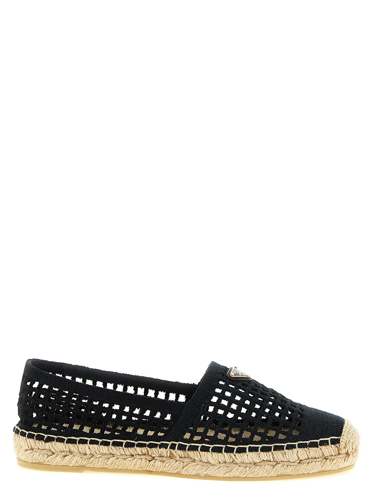 Prada Black Cotton Espadrilles