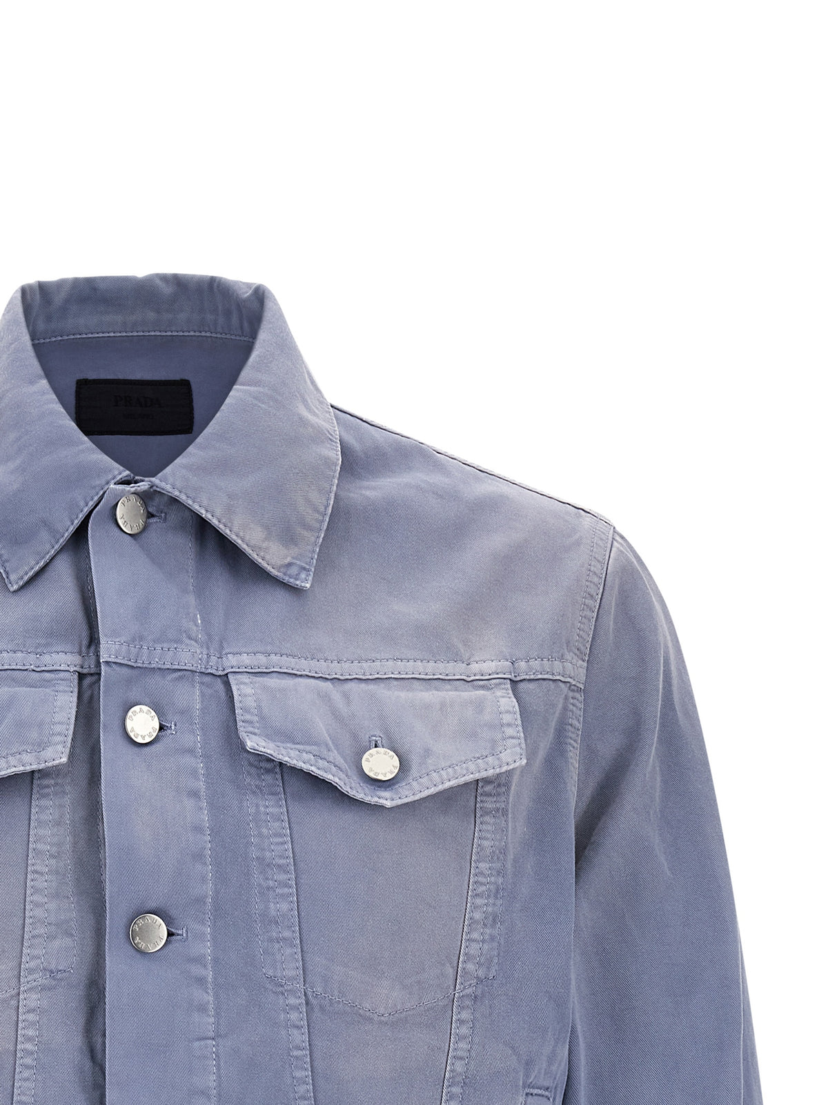Prada Blue Cotton Denim Jacket