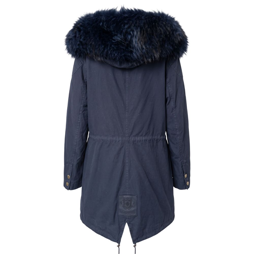 Mr&Mrs Italy Blue Cotton Women's Jacket