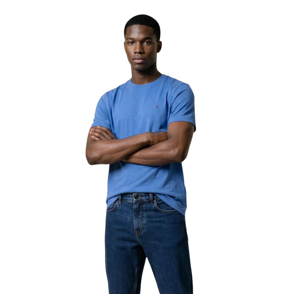 Tommy Hilfiger Jeans Men's Regular Fit Cotton T-Shirt - Blue