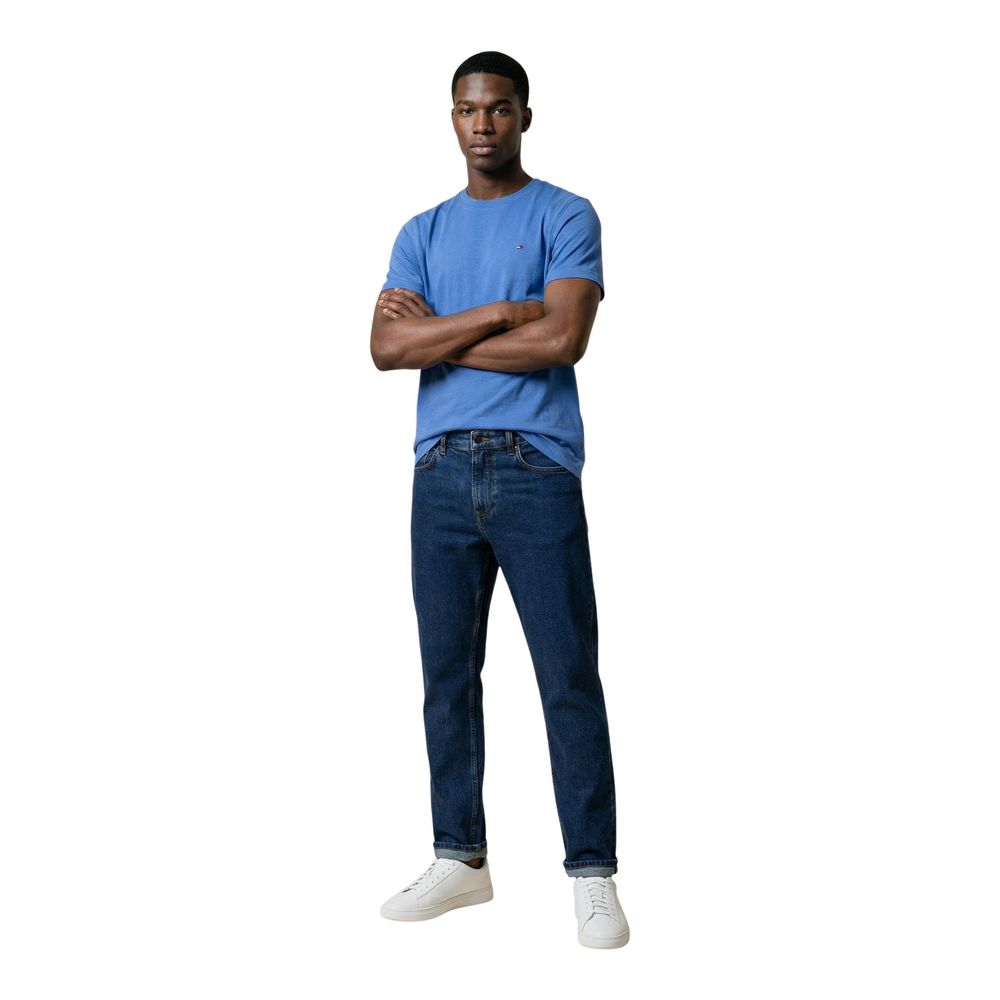 Tommy Hilfiger Jeans Men's Regular Fit Cotton T-Shirt - Blue