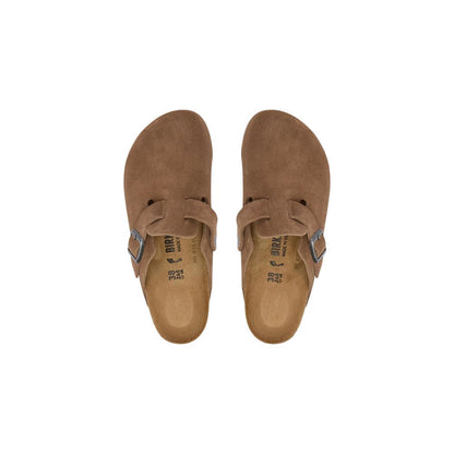 Birkenstock Brown Suede Leather Clogs