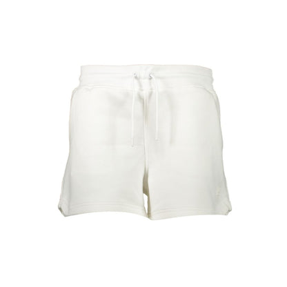 Activewear Shorts by K-WAY for women in cotton polyester black & white features a dynamic silhouette with a , showcasing seamless & adjustable-waistband in a premium short cut for high-performance style.