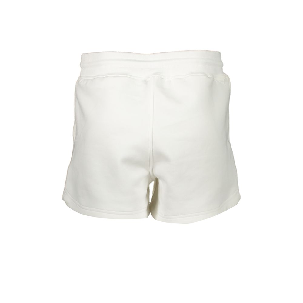 Activewear Shorts by K-WAY for women in cotton polyester black & white features an versatile with seamless & adjustable-waistband, presenting a versatile short and designed for a versatile look.