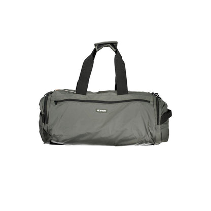 Travel Duffel Bag by K-WAY for men in polyamide green features a meticulous Nomad Polyamide Travel Duffel Bag design with a secure zipper, ample external-pockets & internal-pockets, and versatile adjustable-strap & handle for a meticulous travel finish.