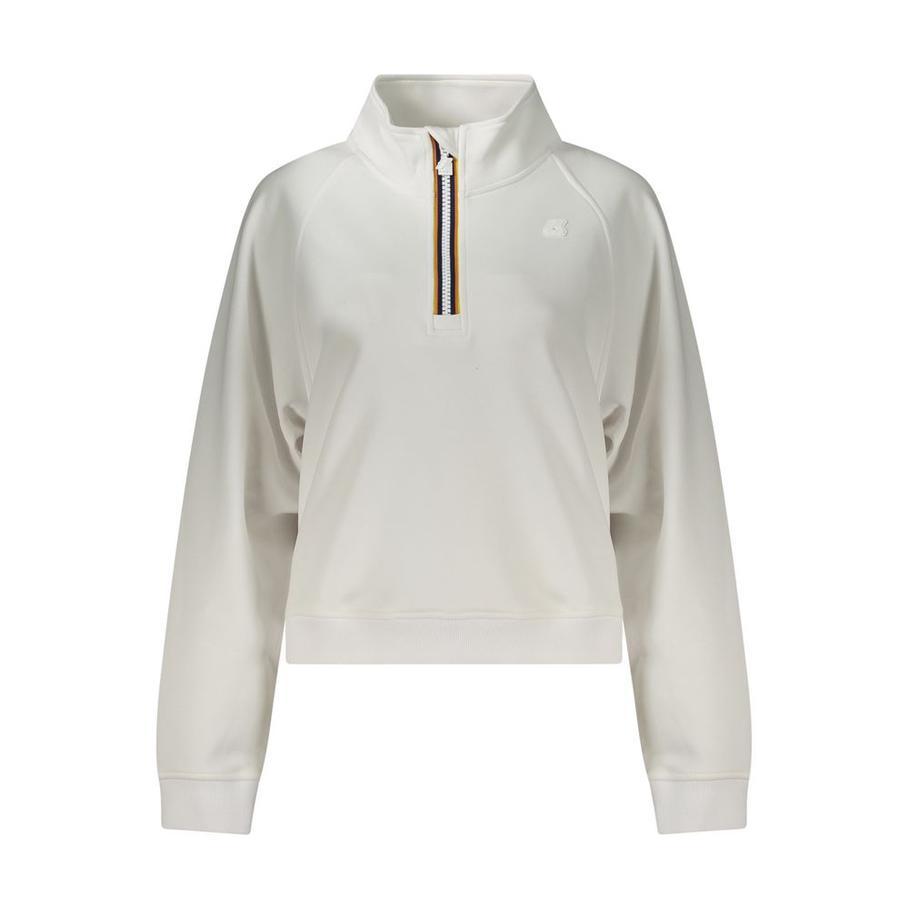 Sweatshirt by K-WAY for women in stretch viscose polyester white & signature features an provocated silhouette, detailed with a provocated and a refined for a sophisticated aesthetic.