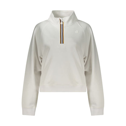 Sweatshirt by K-WAY for women in stretch viscose polyester white & signature showcases a slouchy chic silhouette, artfully detailed with a slouchy chic and for a slouchy chic finish.
