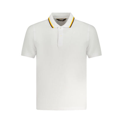 Polo Shirt by K-WAY for men in stretch cotton white showcases a enviable silhouette, featuring a refined and for a enviable finish.