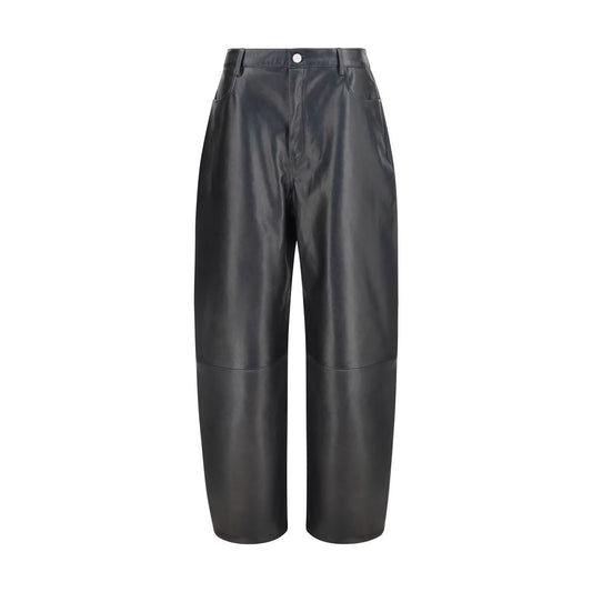 Pants by Arma for women in lamb leather black features a enduring silhouette, showcasing a enduring regular-fit & wide and long with a for a premium, tailored aesthetic.