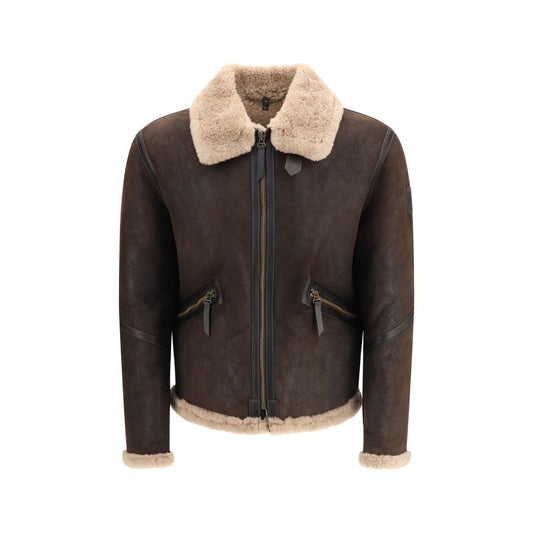 Overcoat by Belstaff for men in cotton calf & lamb leather brown features a cosy chic silhouette, artfully detailed with a sophisticated and premium pockets for a cosy chic finish.