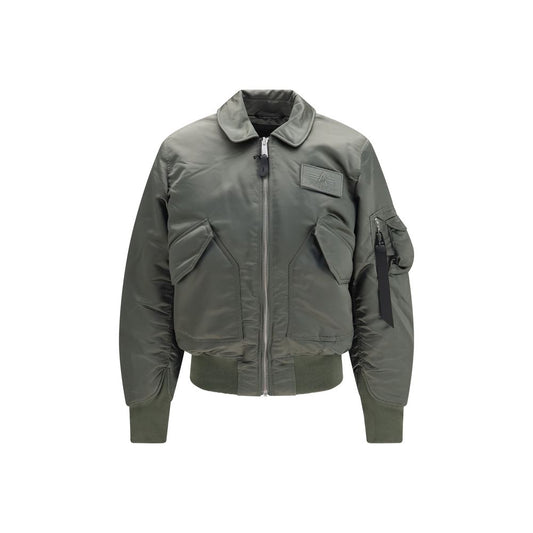 Bomber Jacket by ALPHA INDUSTRIES for men in nylon bicolour showcases a bohemian silhouette, artfully detailed with a bohemian and signature pockets for a truly bohemian finish.