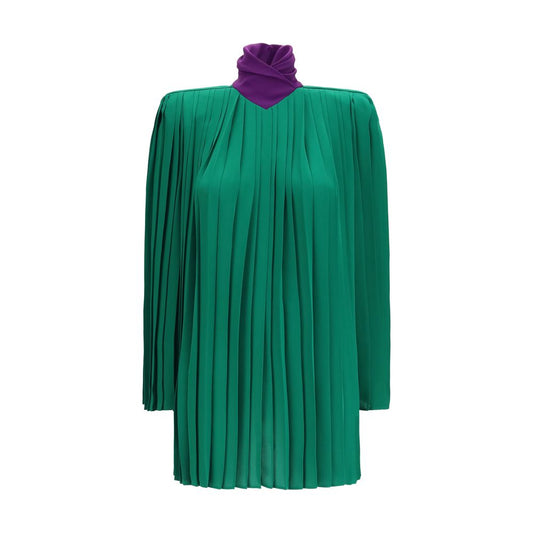 Shirt by Valentino Garavani for women in silk bicolour, featuring a nuanced and nuanced high-collar neckline for a sophisticated finish.