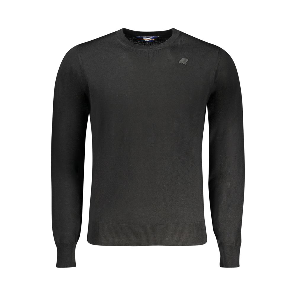 Sweatshirt by K-WAY for men in modal & wool black features an exquisite silhouette, showcasing and details for a exquisite look.