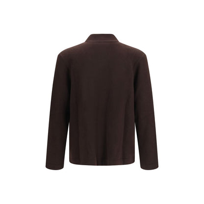 Sweater by Umit Benan for men in cashmere & silk brown & pearl features an polished silhouette, showcasing refined and a sophisticated for a truly polished finish.