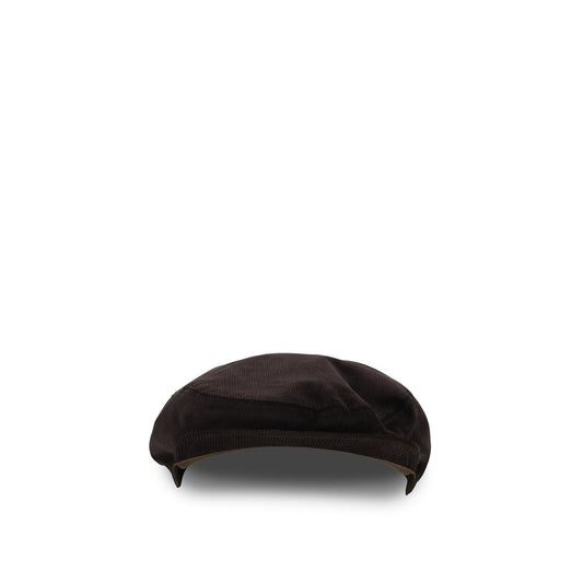 Dolce & Gabbana Velvet Cotton Flat Cap - Brown