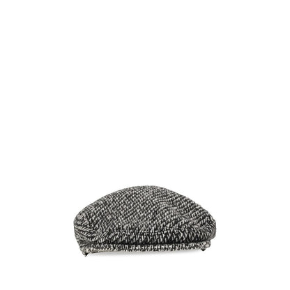 Flat Cap by Dolce & Gabbana for men in polyamide polyester silk & alpaca wool multicolor & patterned features an tailored silhouette, artfully capturing the timeless aesthetic of Polyamide Polyester Silk & Alpaca Wool Flat Cap with a tailored finish.