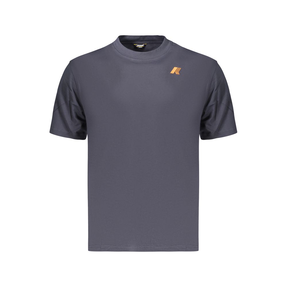 T-Shirt by K-WAY for men in cotton blue & print showcases a unassuming silhouette, artfully detailed with a refined crew neckline and unassuming for a sophisticated, contemporary look.