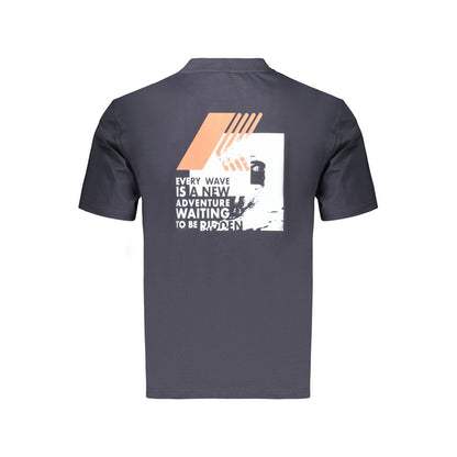 T-Shirt by K-WAY for men in cotton blue & print features a plush silhouette, showcasing a sophisticated and for a truly plush finish.