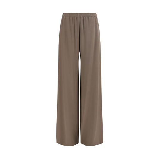 Palazzo Pants by Fabiana Filippi for women in acetate & viscose brown features an refined tailoring silhouette, showcasing a premium straight, regular-fit & wide with a high rise and long cut for a refined tailoring look.