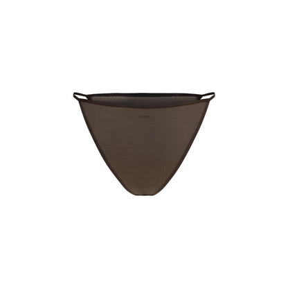 Thongs from Calvin Klein for women in stretch cotton & nylon brown & print features an magnificent design from the Women's Low Rise Stretch Cotton & Nylon Thongs collection, highlighting a magnificent cut for a sleek look.