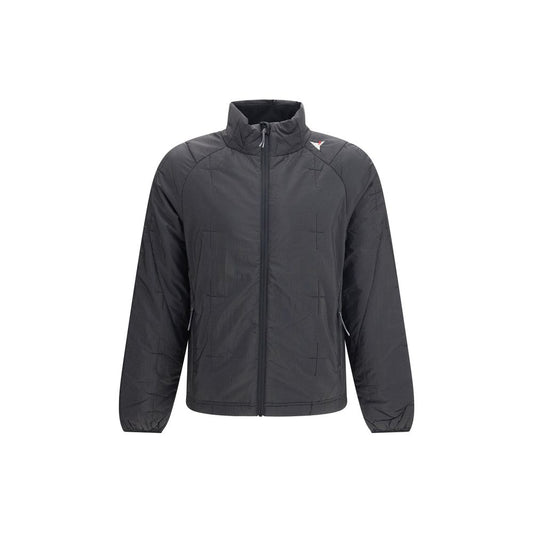 Windbreaker Jacket by ROA for men in nylon polyester & mesh black showcases a modern silhouette, integrating thermal, lightweight, insulated, pockets & windproof and a modern for a sophisticated finish.