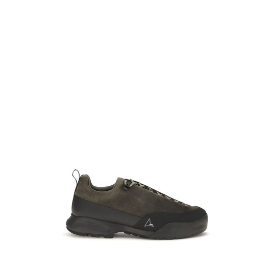 Athletic Sneakers by ROA for men in bos taurus calf suede leather brown showcases a architectural silhouette, artfully capturing the essence of the Men's Athletic Bos Taurus Calf Suede Leather Sneakers with its signature architectural athletic style construction.