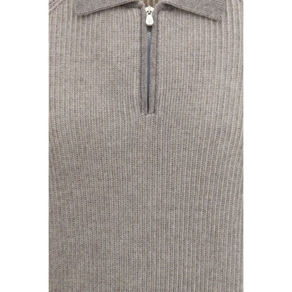 Brunello Cucinelli Gray Cashmere Sweater