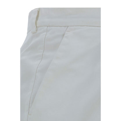 Casual Pants by Brunello Cucinelli for men in cotton white features an refined tailoring silhouette, showcasing a premium regular-fit with a and long cut for a refined tailoring look.