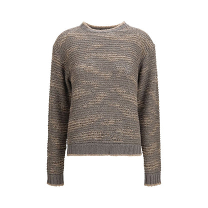 Sweatshirt by Fabiana Filippi for women in cashmere silk wool & polyester gray features a unrivaled silhouette with a refined and unrivaled long-sleeve detailing for a sophisticated look.