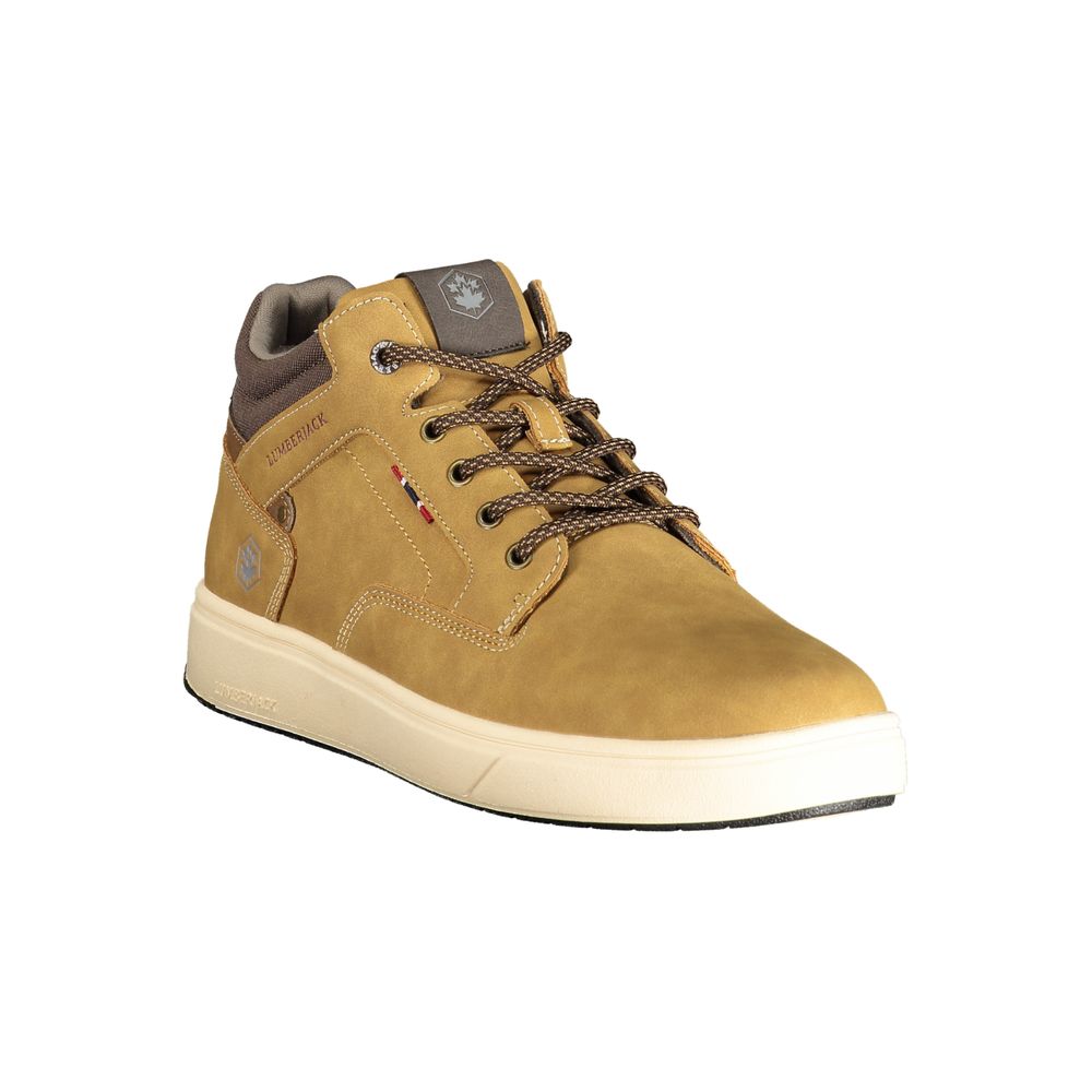 Lace-Up Ankle Boots by Lumberjack for men in polyester & polyurethane brown, signature & print features an high-performance silhouette, showcasing the sophisticated design of the Explorer Men's Polyester & Polyurethane Lace-Up Ankle Boots with a and a refined .