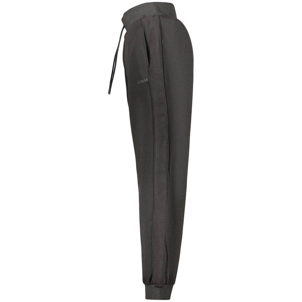 Joggers by Guess Jeans for women in lace lyocell polyester & spandex black & signature features a refined silhouette with a refined , defined by a and a refined long for a refined finish.
