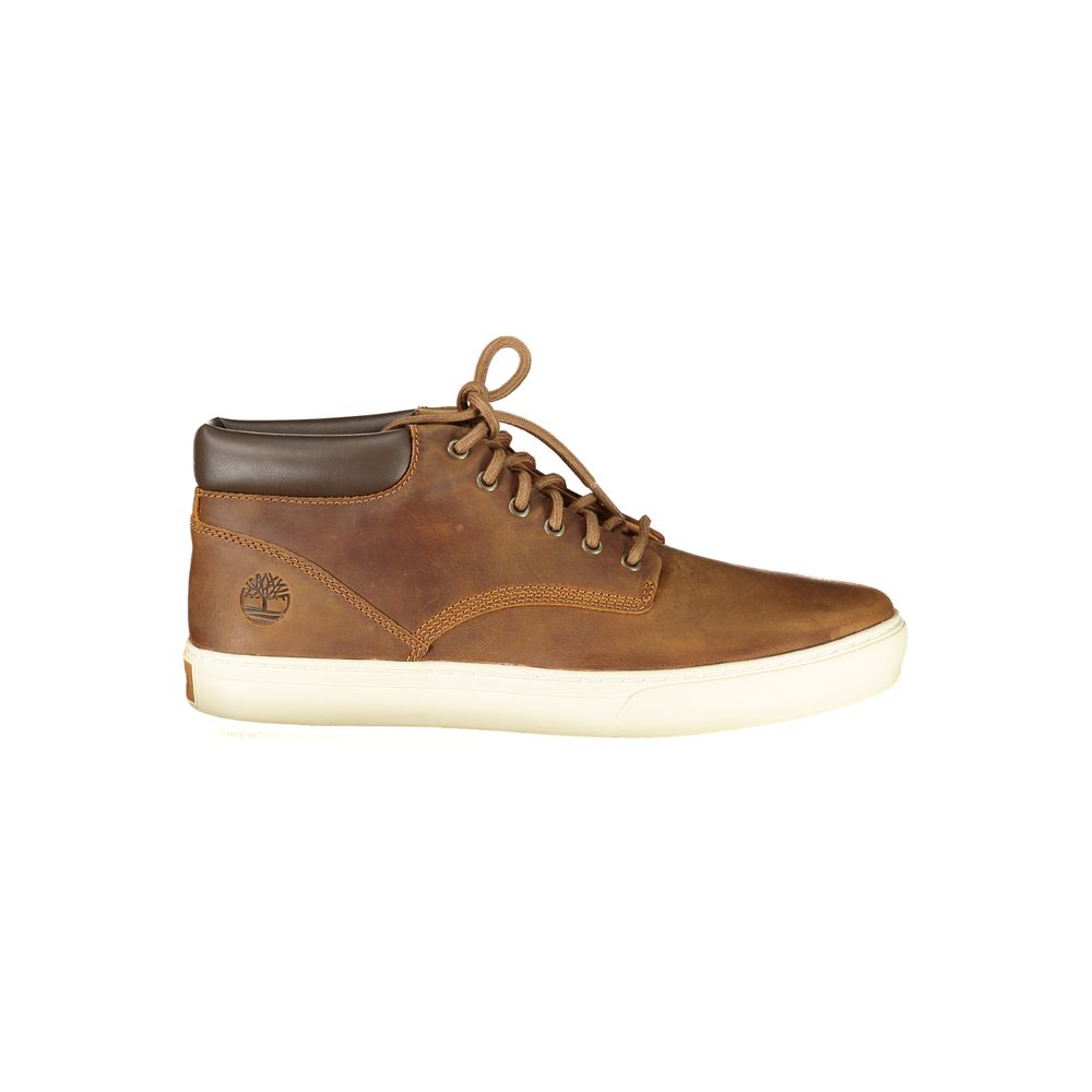 Timberland Men's High Top Synthetic Leather Sneakers - Brown