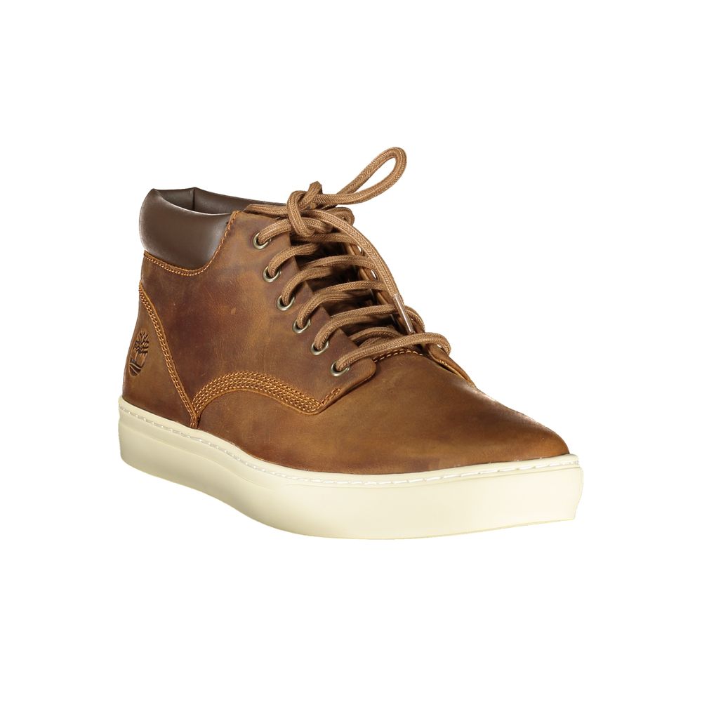 Timberland Men's High Top Synthetic Leather Sneakers - Brown
