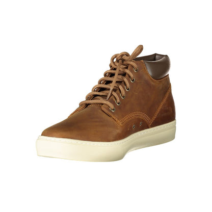Timberland Men's High Top Synthetic Leather Sneakers - Brown