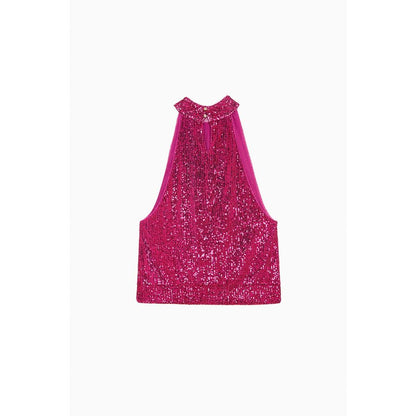 Patrizia Pepe Red Polyester Tank Tops