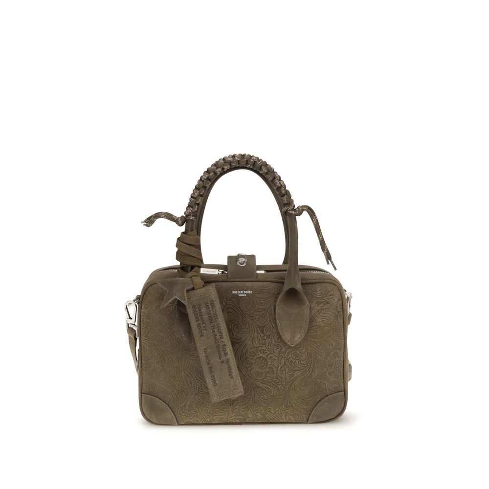 Handbag by Golden Goose for women in bos taurus calf leather military-green features a signature silhouette, showcasing a secure and signature with versatile for a sophisticated look.