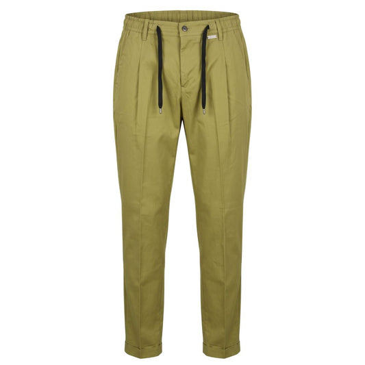 Trousers by Baldinini Trend for men in cotton bicolour & green features a tailored silhouette with a tailored , defined by its long and a sophisticated .