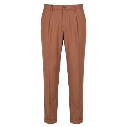 Baldinini Trend Brown Viscose Men Pants