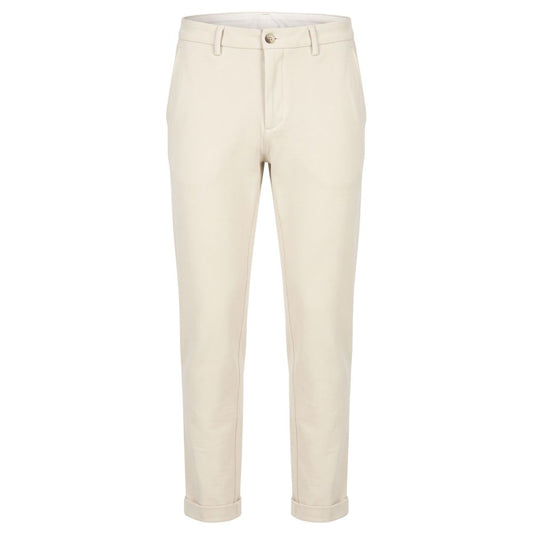 Trousers by Baldinini Trend for men in viscose white features a artisanal silhouette, showcasing a sophisticated with a long and for a artisanal finish.