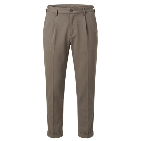 Trousers by Baldinini Trend for men in viscose gray features a artisanal silhouette, showcasing a sophisticated with a long and for a artisanal finish.
