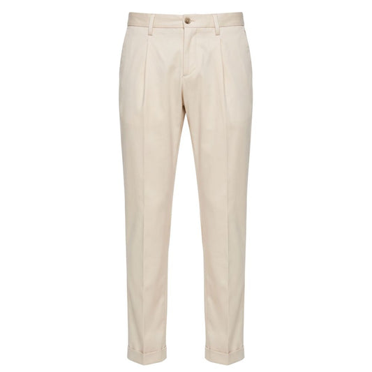Trousers by Baldinini Trend for men in stretch viscose polyester white presents a perennial silhouette, meticulously tailored with a cut, long finish, and an elegant .