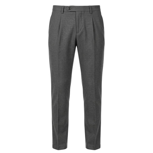 Trousers by Baldinini Trend for men in viscose gray features an on trend silhouette, showcasing a sophisticated with a long and for an on trend finish.